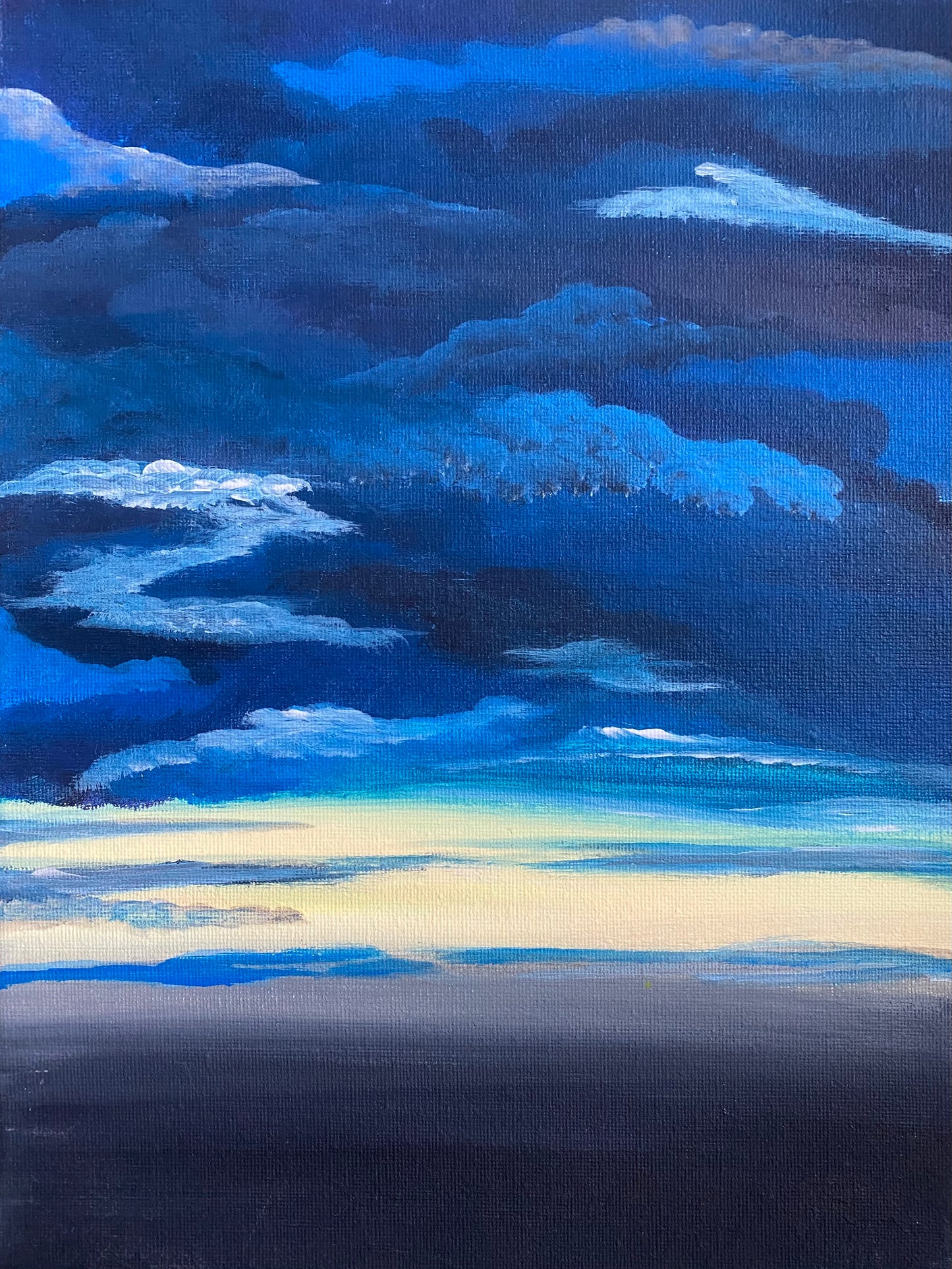 The beauty in the storm. Original painting