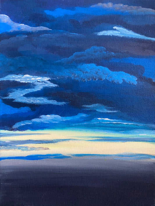 The beauty in the storm. Original painting