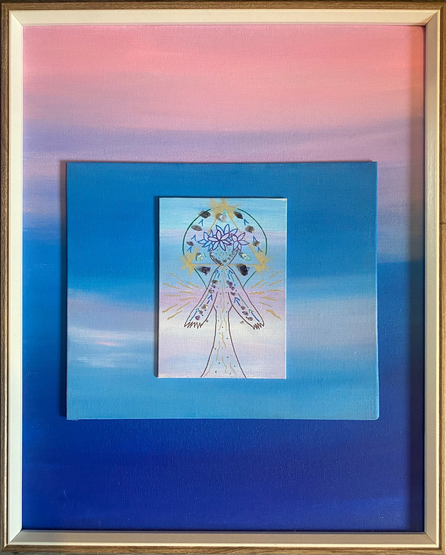 Grounded, Luminous, and Rising. Original art work